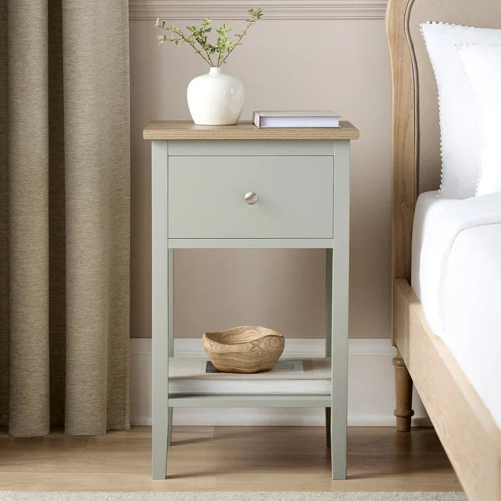 1 Drawer Nightstand - Sage Green Softloom