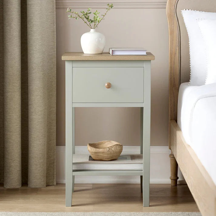 1 Drawer Nightstand - Sage Green Softloom