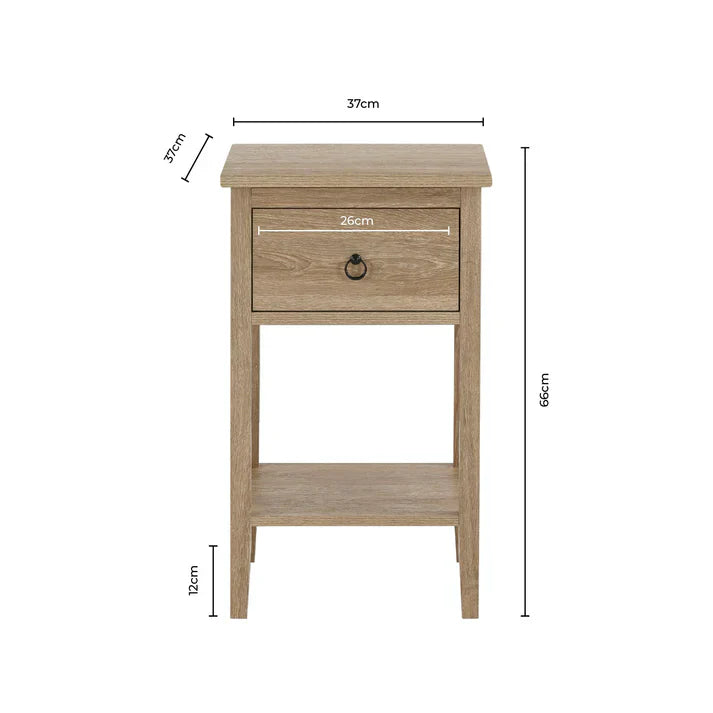 1 Drawer Nightstand - Sage Green Softloom