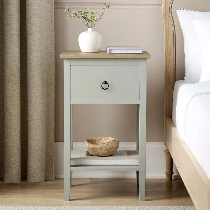 1 Drawer Nightstand - Sage Green Softloom