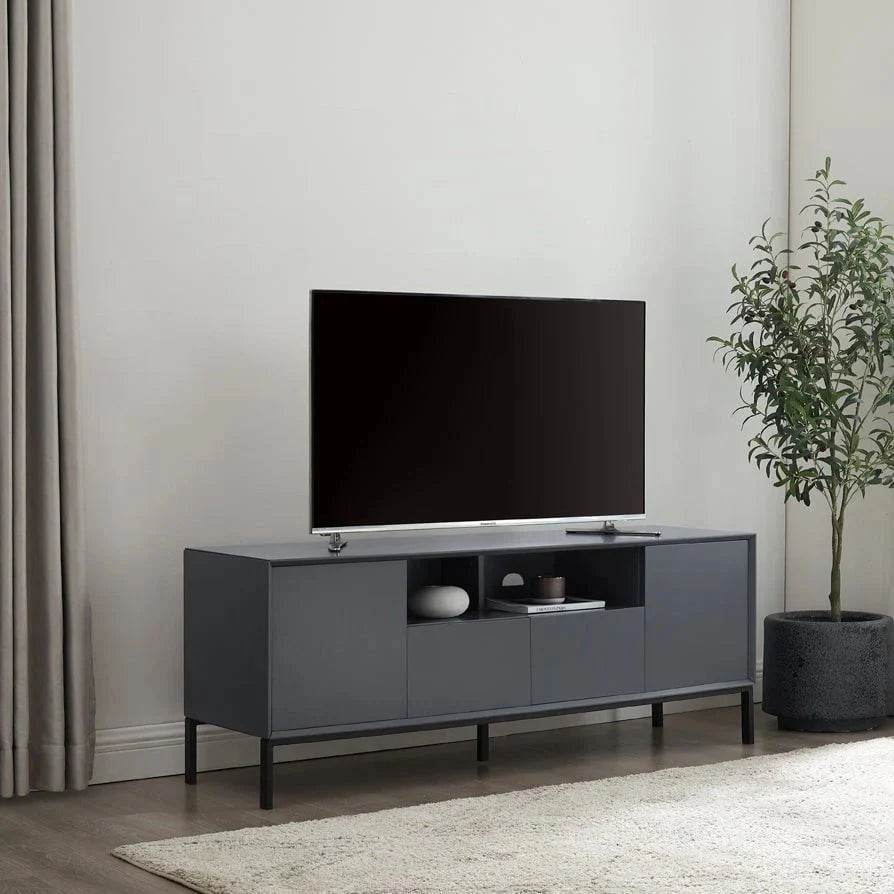 Softloom 140cm TV Unit - Charcoal Softloom