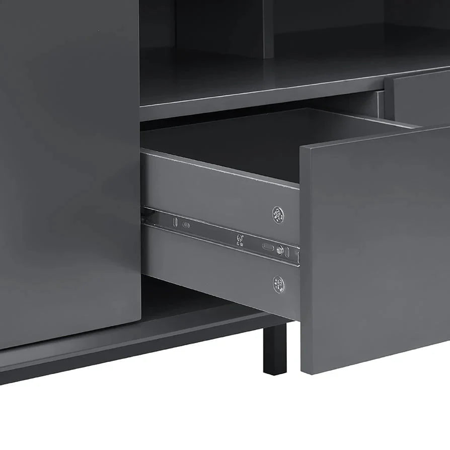 Softloom 140cm TV Unit - Charcoal Softloom