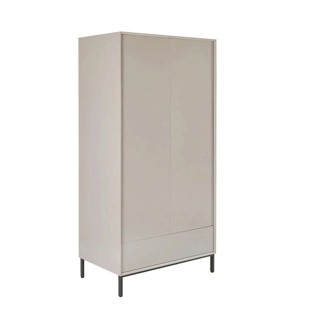 Softloom 2 Door Wardrobe - Taupe Softloom
