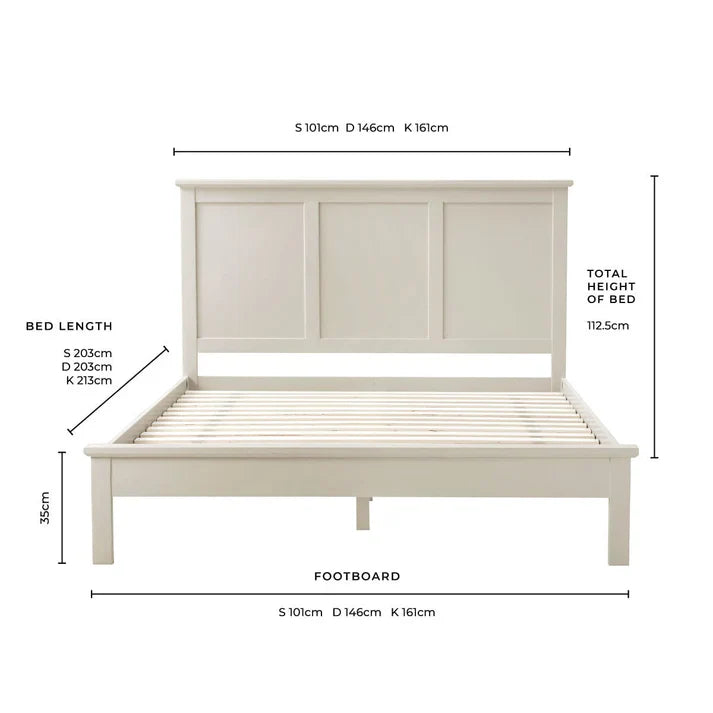 Softloom Bed Frame - Stone Softloom